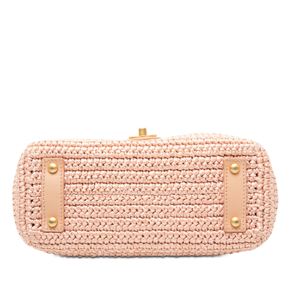 Pre-Loved Chanel CC Woven Raffia Flap - Picture 3 of 8